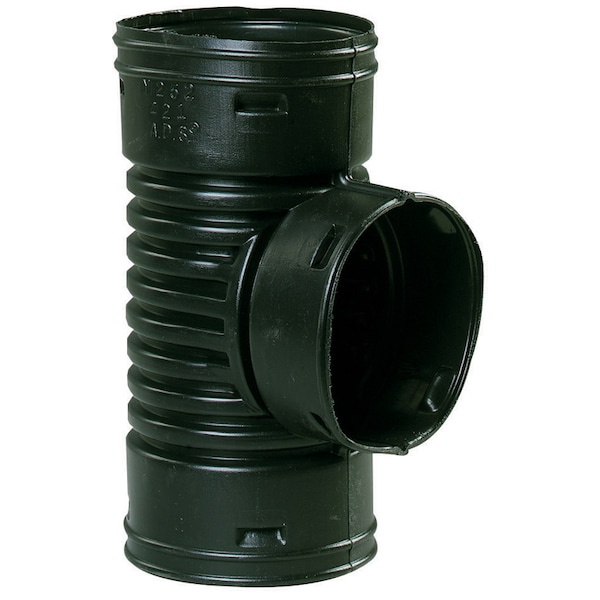 Advanced Drainage Systems Advance Drainage Systems 4 in. Snap X 4 in. D Snap Polyethylene Tee 1 pk 0421AA - main